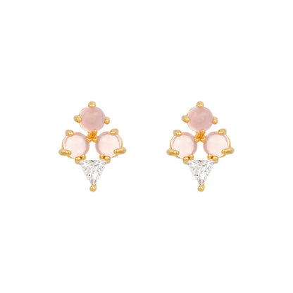 Ethnic Style Geometric Artificial Gemstones Earrings