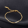 Heart 304 Stainless Steel Titanium Steel 18K Gold Plated No Inlaid Bracelets In Bulk