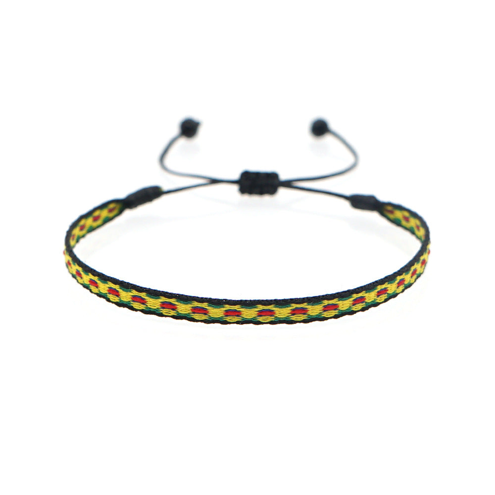 Wholesale Ethnic Style Plaid Adjustable Bracelet Gooddiy