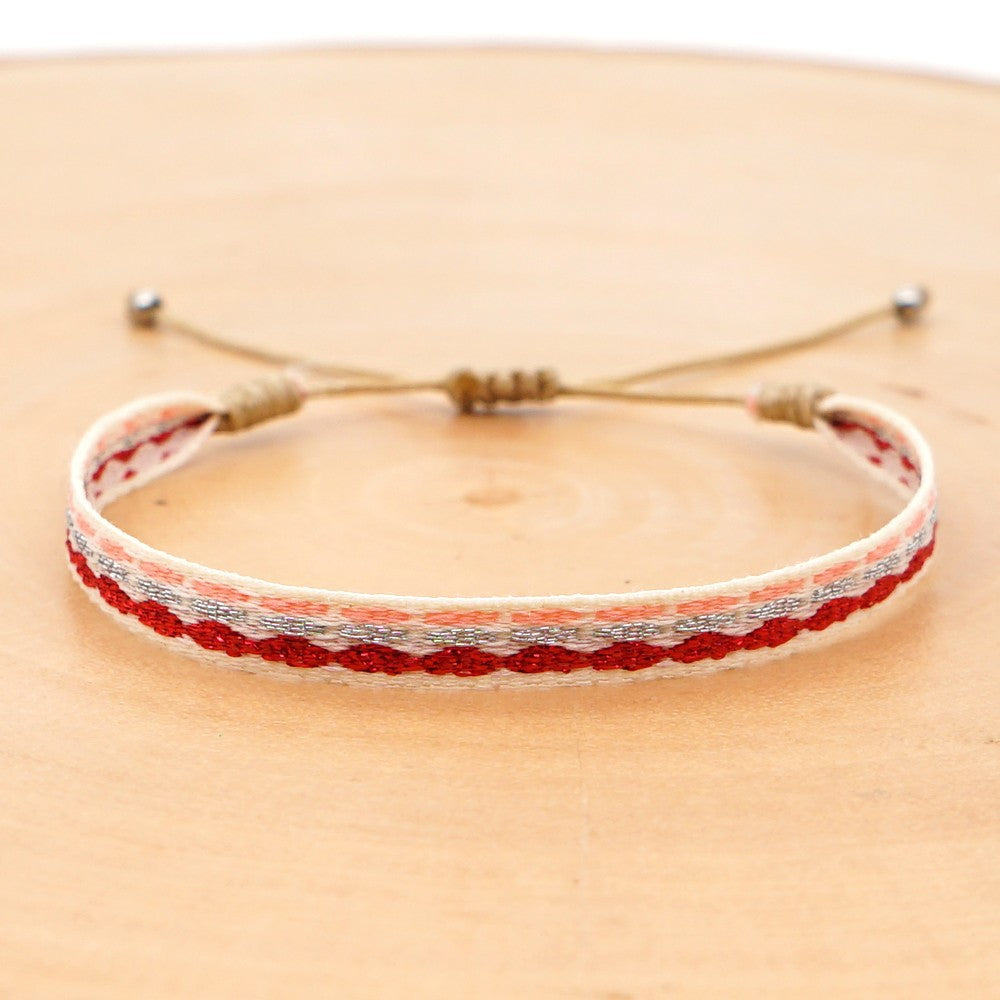 Wholesale Ethnic Style Plaid Adjustable Bracelet Gooddiy