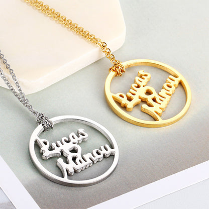 Stainless Steel Hollow English Letter Necklace Wholesale Jewelry Gooddiy