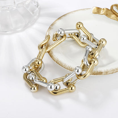 Wholesale Jewelry Fashion U-shaped Stitching Chain Bracelet Gooddiy