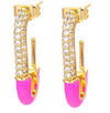 Gooddiy Simple Dripping Oil Diamond-studded Geometric Earrings Wholesale Jewelry