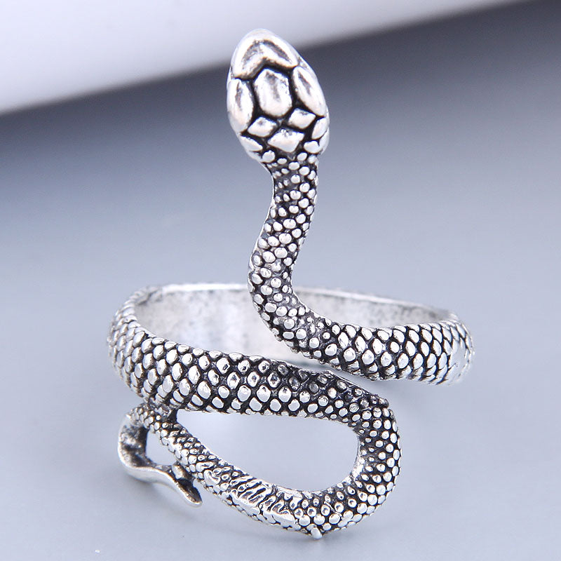 Gooddiy Wholesale Jewelry Fashion Retro Auspicious Snake Shaped Ring