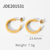 Wholesale Jewelry C-shaped Stainless Steel Opening Earrings Gooddiy