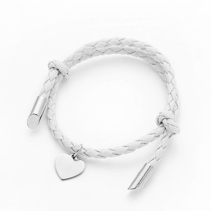 Gooddiy Simple Heart Pendent Adjustable Hand Rope Jewelry Wholesale
