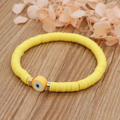 Wholesale Jewelry Geometric Woven Candy Color Eye Beaded Bracelet Gooddiy