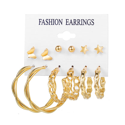 Vintage Style Geometric Alloy Earrings