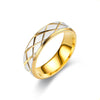 Wholesale Jewelry Stainless Steel Plaid Ring Gooddiy