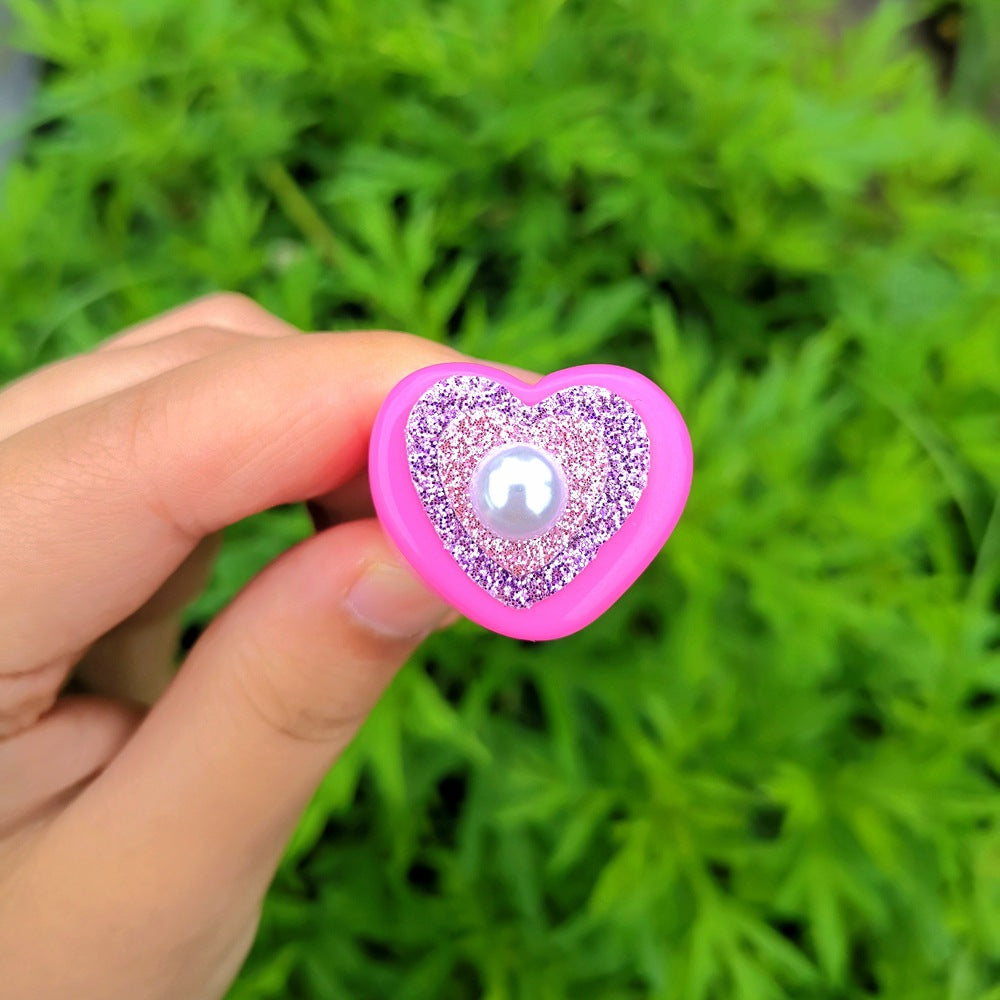 Wholesale Jewelry Heart-shaped Pearl Ring Gooddiy