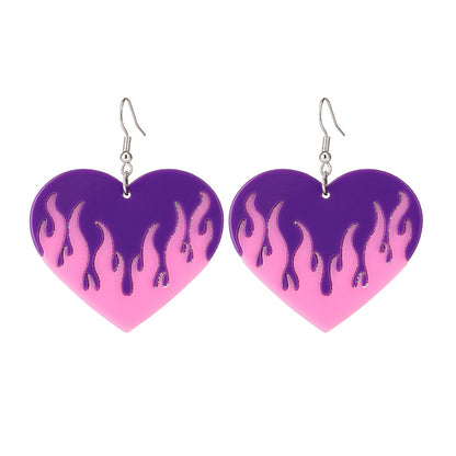 Heart No Inlaid Earrings