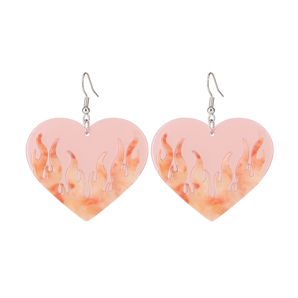 Heart No Inlaid Earrings