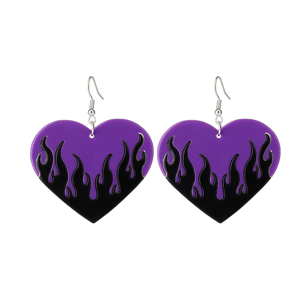 Heart No Inlaid Earrings