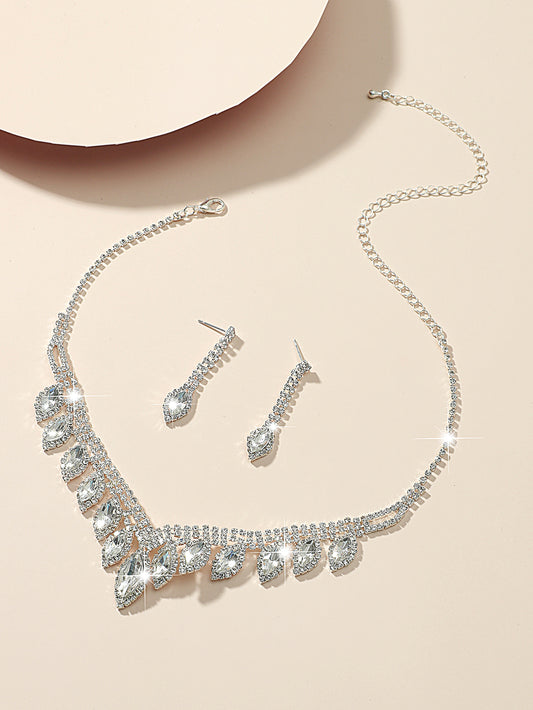 Wholesale Fashion New Crystal Titanium Steel Necklace Wedding Accessories Gooddiy