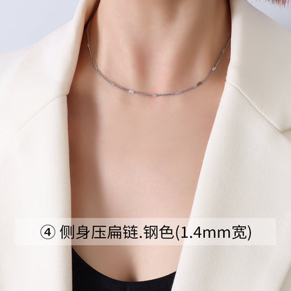 Fashion Geometric Titanium Steel Plating Necklace