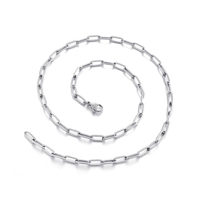 New Fashion Simple Thick Chain Paper Clip Chain Bracelet Set Wholesale Gooddiy