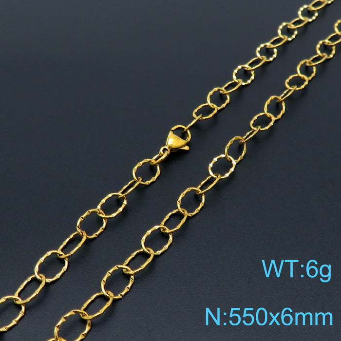 Fashion Simple Hollow O-chain Bracelet Necklace Set Wholesale Gooddiy