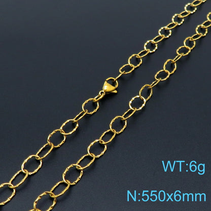 Fashion Simple Hollow O-chain Bracelet Necklace Set Wholesale Gooddiy