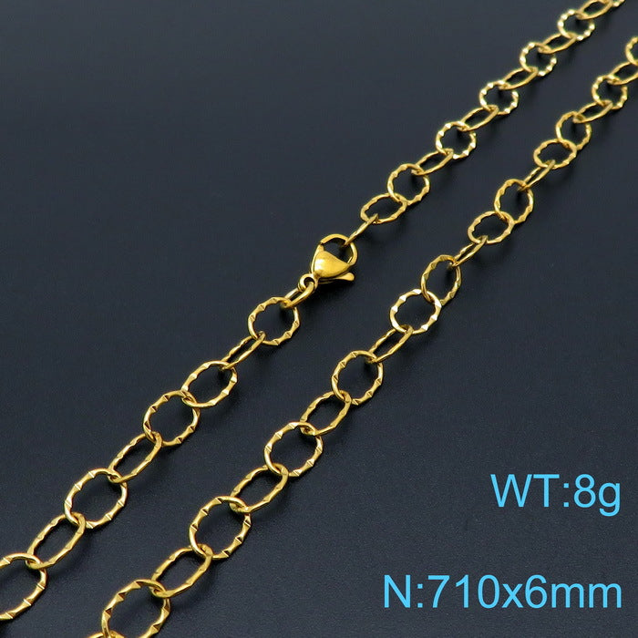 Fashion Simple Hollow O-chain Bracelet Necklace Set Wholesale Gooddiy