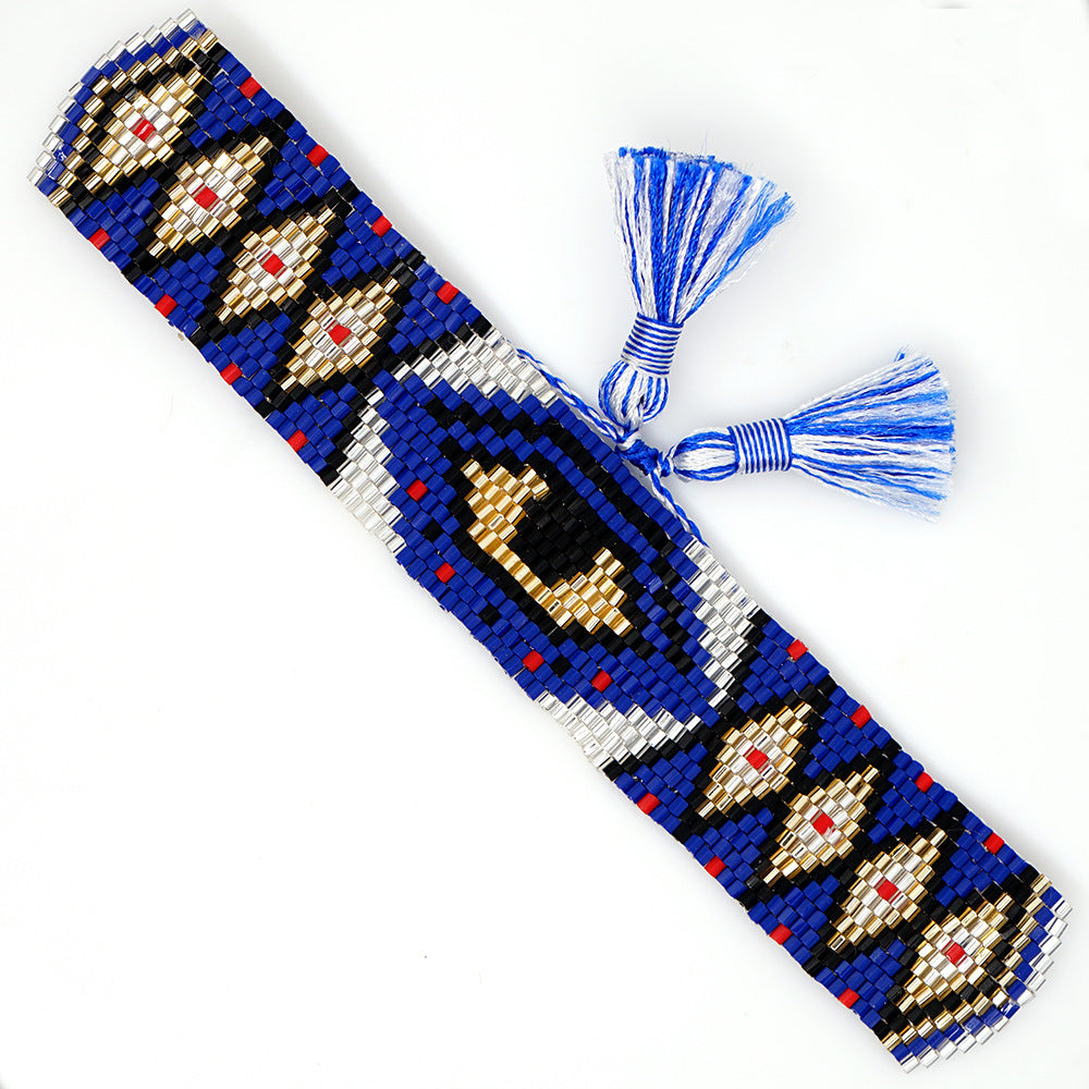 Evil Eye Miyuki Bead Woven Leopard Ethnic Style Bracelet Wholesale Jewelry Gooddiy
