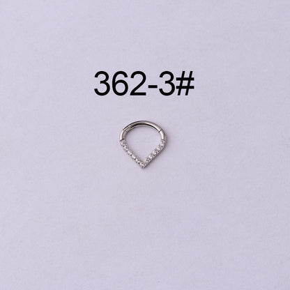 Wholesale Jewelry Hollow Moon Drop Shape Stainless Steel Nose Ring Gooddiy