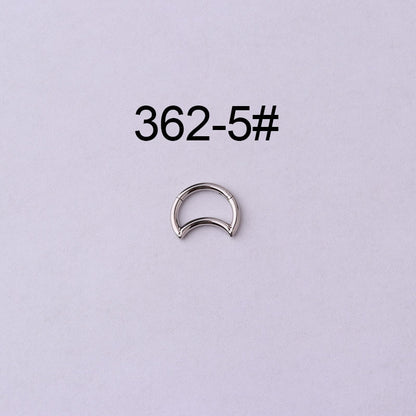 Wholesale Jewelry Hollow Moon Drop Shape Stainless Steel Nose Ring Gooddiy