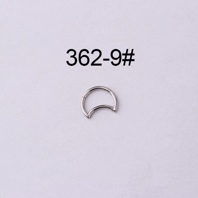 Wholesale Jewelry Hollow Moon Drop Shape Stainless Steel Nose Ring Gooddiy