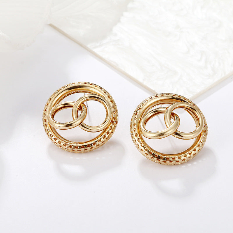 Ethnic Style Geometric Plating Alloy No Inlaid Earrings