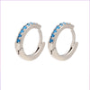 Wholesale Fashion Copper Micro-inlaid Color Diamond Asymmetric Ear Buckle Gooddiy