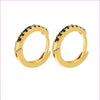 Wholesale Fashion Copper Micro-inlaid Color Diamond Asymmetric Ear Buckle Gooddiy