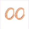 Wholesale Fashion Copper Micro-inlaid Color Diamond Asymmetric Ear Buckle Gooddiy