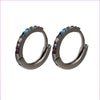 Wholesale Fashion Copper Micro-inlaid Color Diamond Asymmetric Ear Buckle Gooddiy