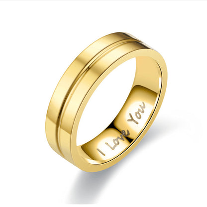 Wholesale Jewelry Fashion U Shape Stainless Steel 18K Gold Plated