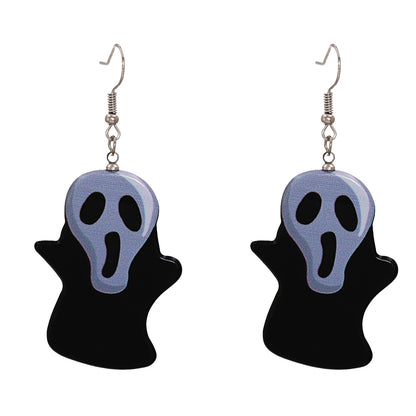 Halloween Pumpkin Ghost Acrylic Resin Earrings Wholesale Gooddiy