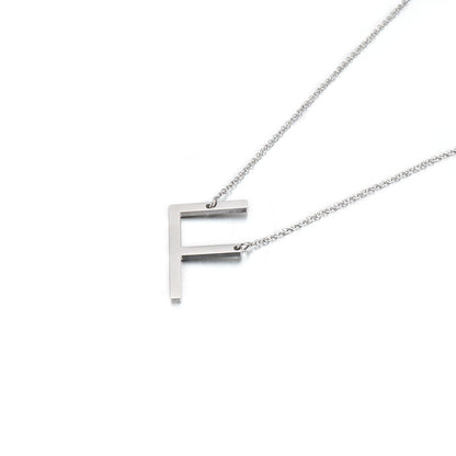 Wholesale New Style 26 English Letters Titanium Steel Clavicle Necklace Gooddiy