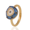 Fashion Vintage Geometric Eye Copper Inlaid Zircon Ring Wholesale Gooddiy