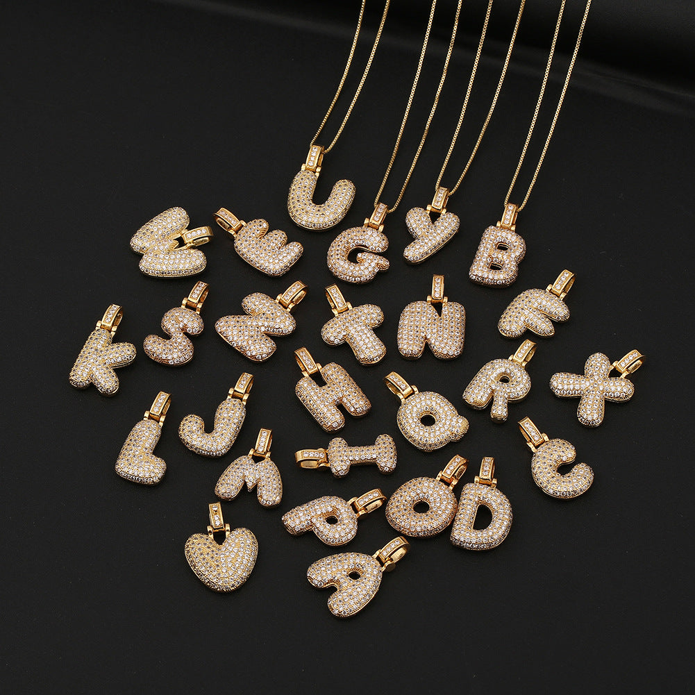 Fashion Letter Copper Necklace In Bulk