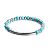 Wholesale Jewelry Turquoise Beaded Splicing Chain Stainless Steel Bracelet Gooddiy