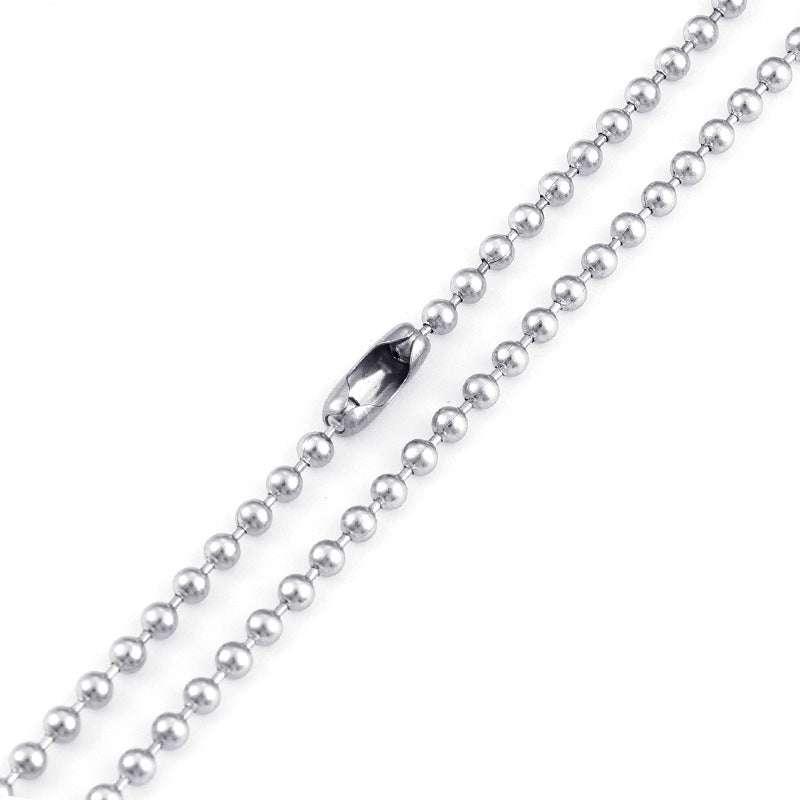 Fashion Stainless Steel Long Round Bead Necklace Wholesale Gooddiy