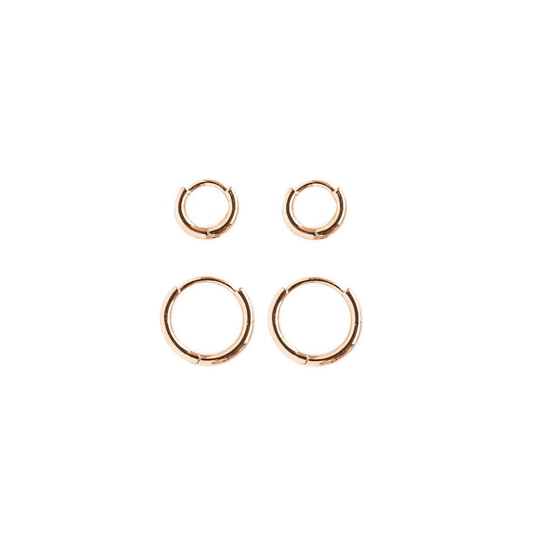 Simple Smooth Circle Gold Plated Copper Ear Buckle Wholesale Gooddiy