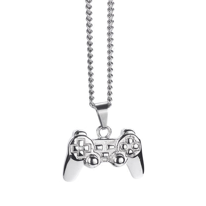 Fashion Retro Game Console Handle-shaped Titanium Steel Necklace Wholesale Gooddiy