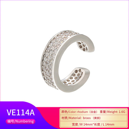 Fashion Micro-inlaid Zircon Copper Ear Bone Clip Wholesale Gooddiy