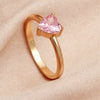 Wholesale Jewelry Heart Zircon Copper Plain Ring Gooddiy