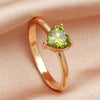 Wholesale Jewelry Heart Zircon Copper Plain Ring Gooddiy