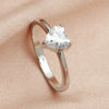 Wholesale Jewelry Heart Zircon Copper Plain Ring Gooddiy