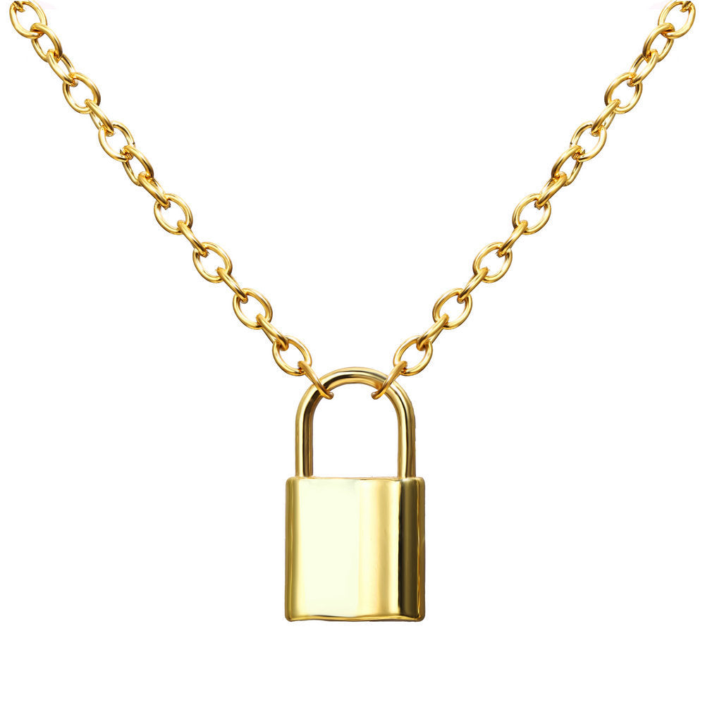 New Fashion Style Creative Key Lock Pendant Four-layer Necklace