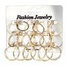 1 Set Fashion Geometric Alloy Plating Inlay Zircon Women's Earrings