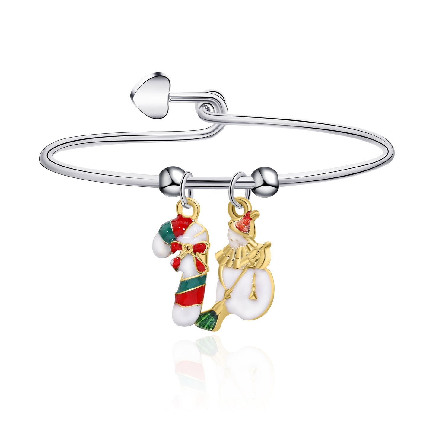 European And American New Christmas Reindeer Santa Claus Christmas Tree Candy Pendant Bracelet Women's Christmas Series Bracelet