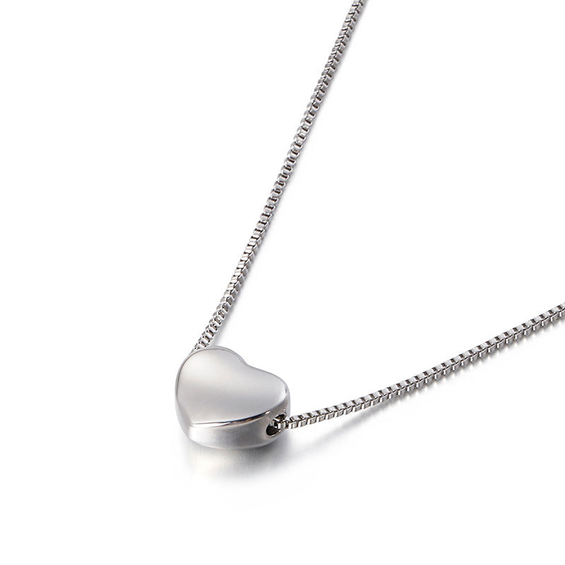 Wholesale Jewelry Heart-shaped Pendant Stainless Steel Necklace Gooddiy