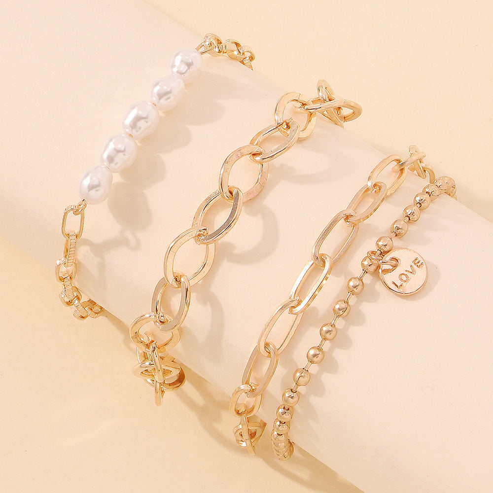 Fashion New Women's Bracelet Alloy Thick Bracelet Fashion Gold Bracelet Gooddiy